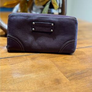 Purple Leather Tignanello Wallet